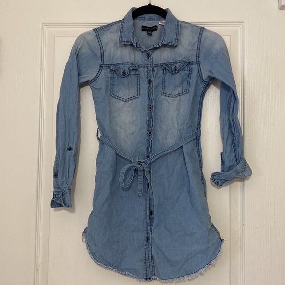 Silver Jeans Tunic with Belt Adjustable Sleeves Size 12/14 - Picture 7 of 9